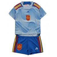 Camiseta España Visitante Equipación para niños Mundial 2022 manga corta (+ pantalones cortos)